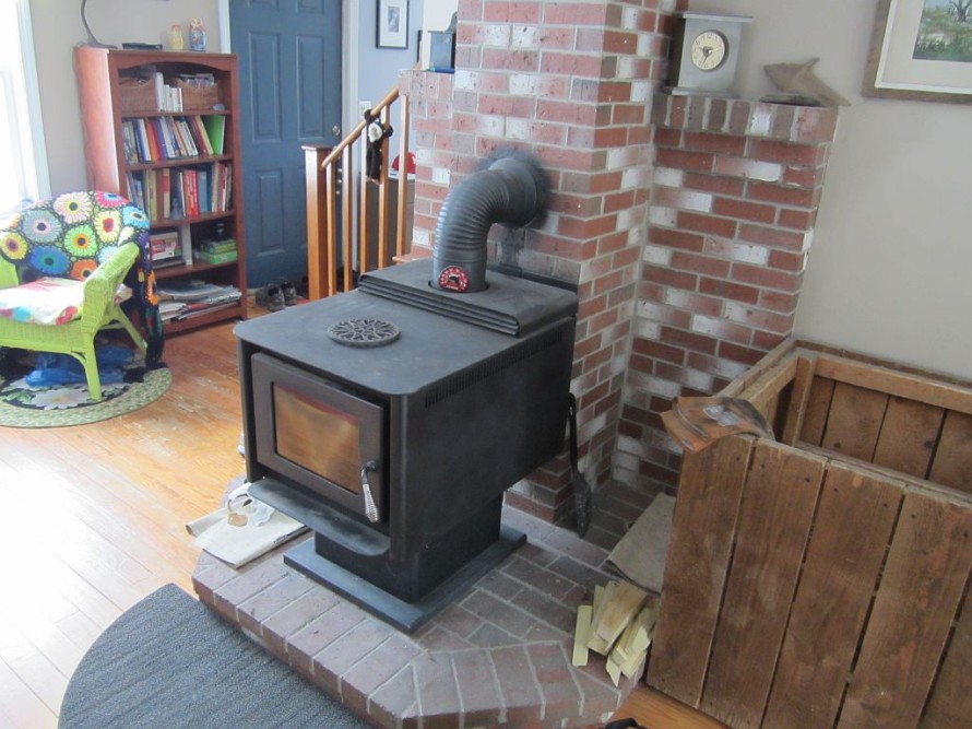 Our trusty wood stove; low-tech at its best.