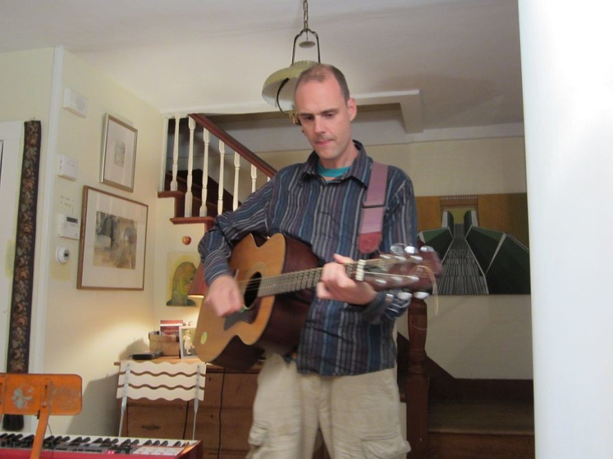 He plays guitar, too.