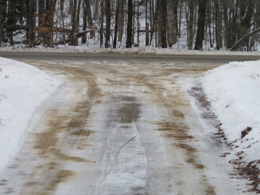 Happiness is a Sanded Driveway.
