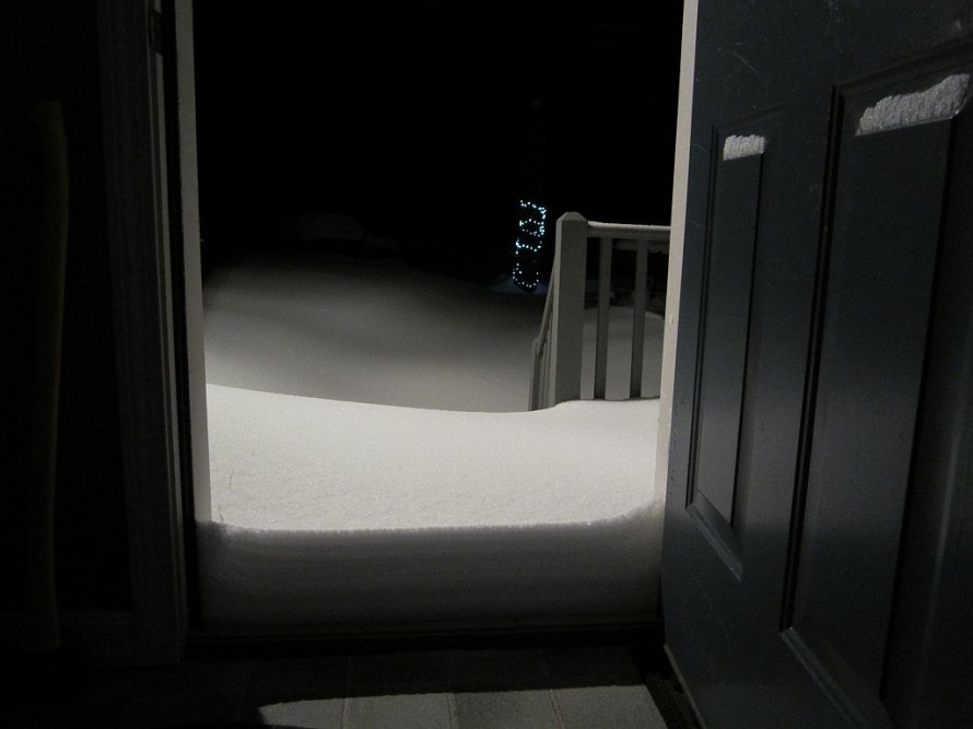 Lots of snow to shovel.
