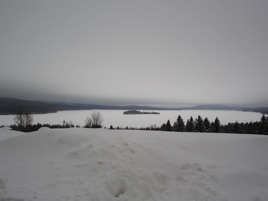 Rangeley Lake in January.