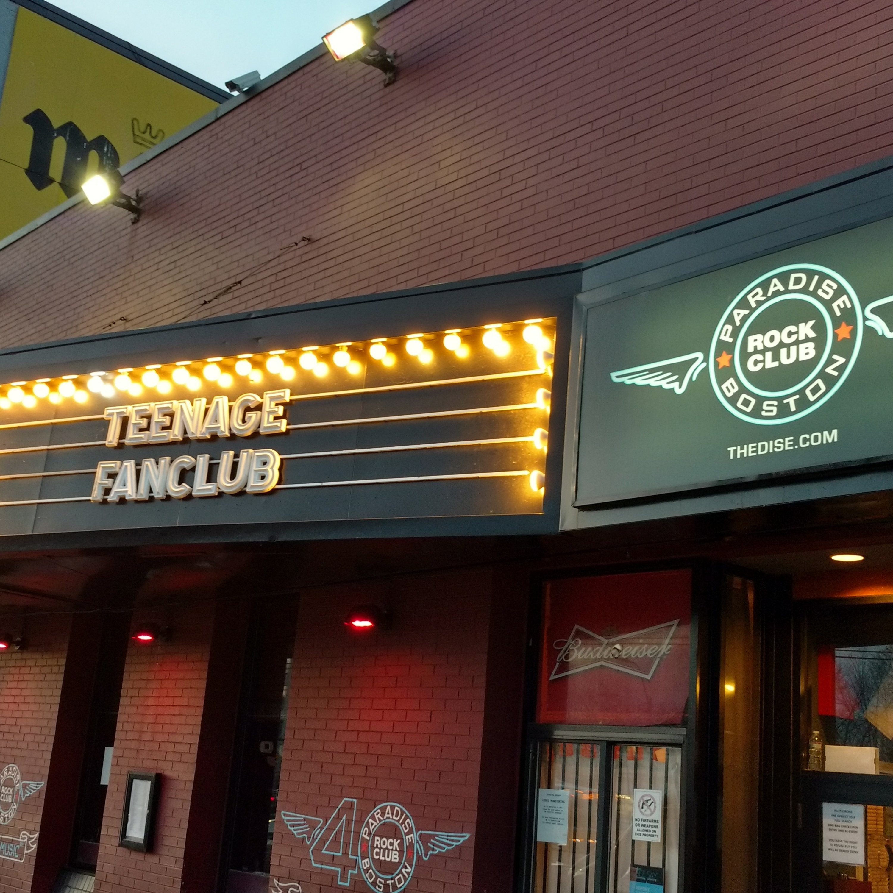Teenage Fanclub, Paradise Rock Club, March 11, 2019